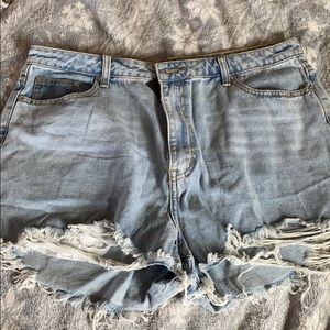 Misguided denim shorts